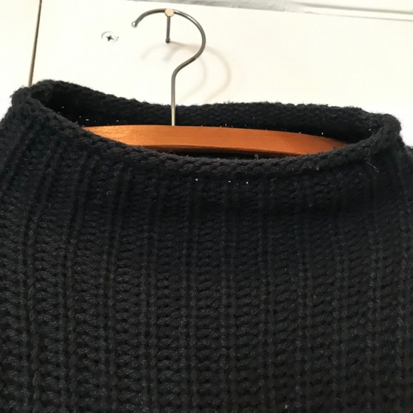 Madewell mockneck side button relaxed fisherman chunky knit sweater xxs - Picture 3 of 9